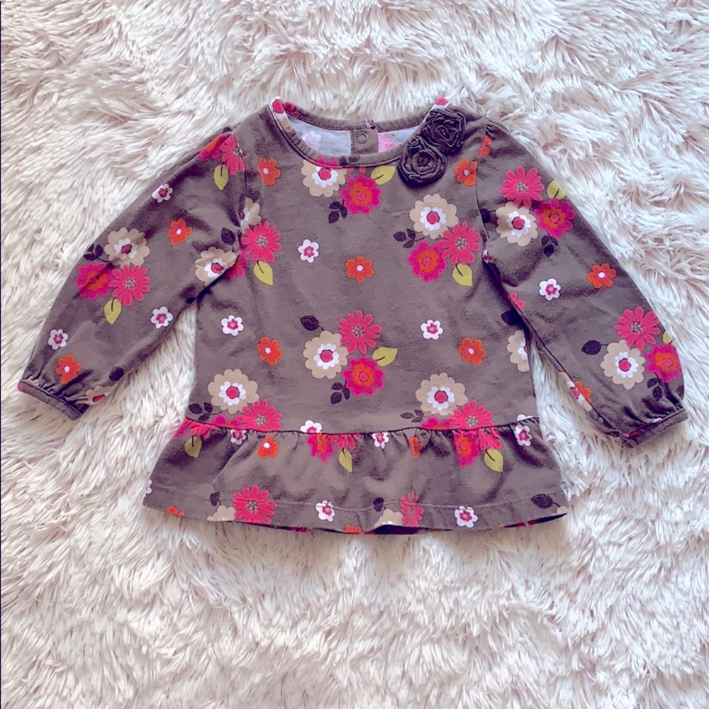 Carter’s Baby Girl Floral Long Sleeve Top!